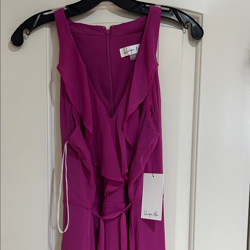 Elegant Fuchsia High Low Dress - Picture 2 of 7